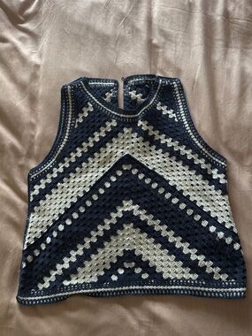 Lane201 Crochet Sleeveless Top